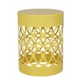 thumbnail image 6 of 15.5" White Concrete Side Table - Lightweight Outdoor Boho Accent Table, 6 of 10