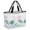 White, variant on Oriental Style Beach Bag for Women, Large Breathable Mesh Beach Tote Bag, Modern Minimalist Chinese Flowers Plant Sandproof Lightweight Travel Bags for Vacation Picnic Swimming Pool 15.7"x15.7"x9.1"