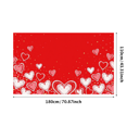 thumbnail image 1 of Valentine's Day Heart Love Backdrop Banner Romantic Flower Design Wedding Photo Props Party Decorations Background Event Display, 1 of 4