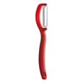 thumbnail image 1 of Pelador giratorio triangular con hoja dentada de acero inoxidable rojo, 1 of 6