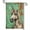 C, variant on XaaKee Yard Flags, Caricature Illustration Testy Stare Garden Flags For Outside Clearance, Double-Sided High-Quality White Linen Small Garden Flags, Front Yard, 12x18Inch