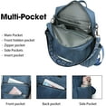 thumbnail image 6 of Backpack Purse for Women Leather Handbag Ladies Fashion Shoulder Bag Designer Convertible Travel Backpack Black, 6 of 7