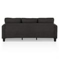 thumbnail image 4 of Furniture of America Fayen Modern Small Space Boucle Fabric Sofa with Pillow and USB Port, Dark Gray, 4 of 15