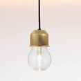 thumbnail image 2 of Small Copper Lamp Finial Rounded E27 Light Base Finial Replacement Light Fixture, 2 of 8
