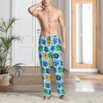 thumbnail image 2 of Kdxio Cartoon Monster Print Mens Pajama Pants Set Sleep & Lounge Pants, PJ Bottoms with Pockets and Button Fly-XX-Large, 2 of 6