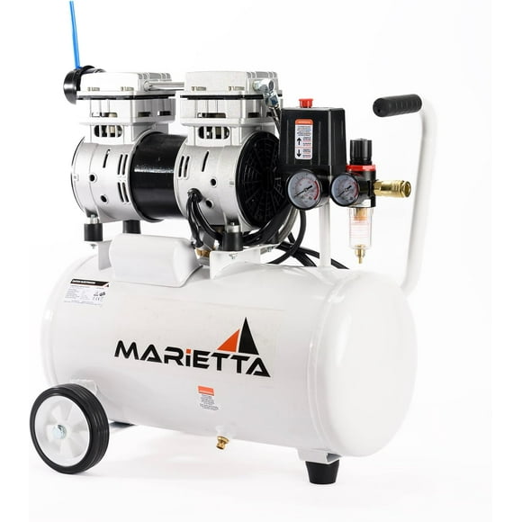 Compresor de Aire Marietta 1HP Libre de Aceite Tanque de 24 Litros
