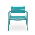 thumbnail image 6 of Calvert Outdoor Modern 2 Seater Iron Chat Set, Matte Teal, 6 of 10