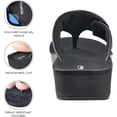 thumbnail image 5 of AEROTHOTIC Flip Flops for Women with Arch Support Plantar Fasciitis Orthopedic Cushioned Footbed Comfortable Non-Slip Sole with Padded Straps Dressy Casual Recovery Women Sandals, 5 of 8