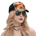 thumbnail image 5 of Picia Colorful Hawaii Palms Pattern Trucker Hat,Baseball Cap,Sun Protection Cap,Stylish Headwear,Leisure Cap,Outdoor Sports Cap, 5 of 7