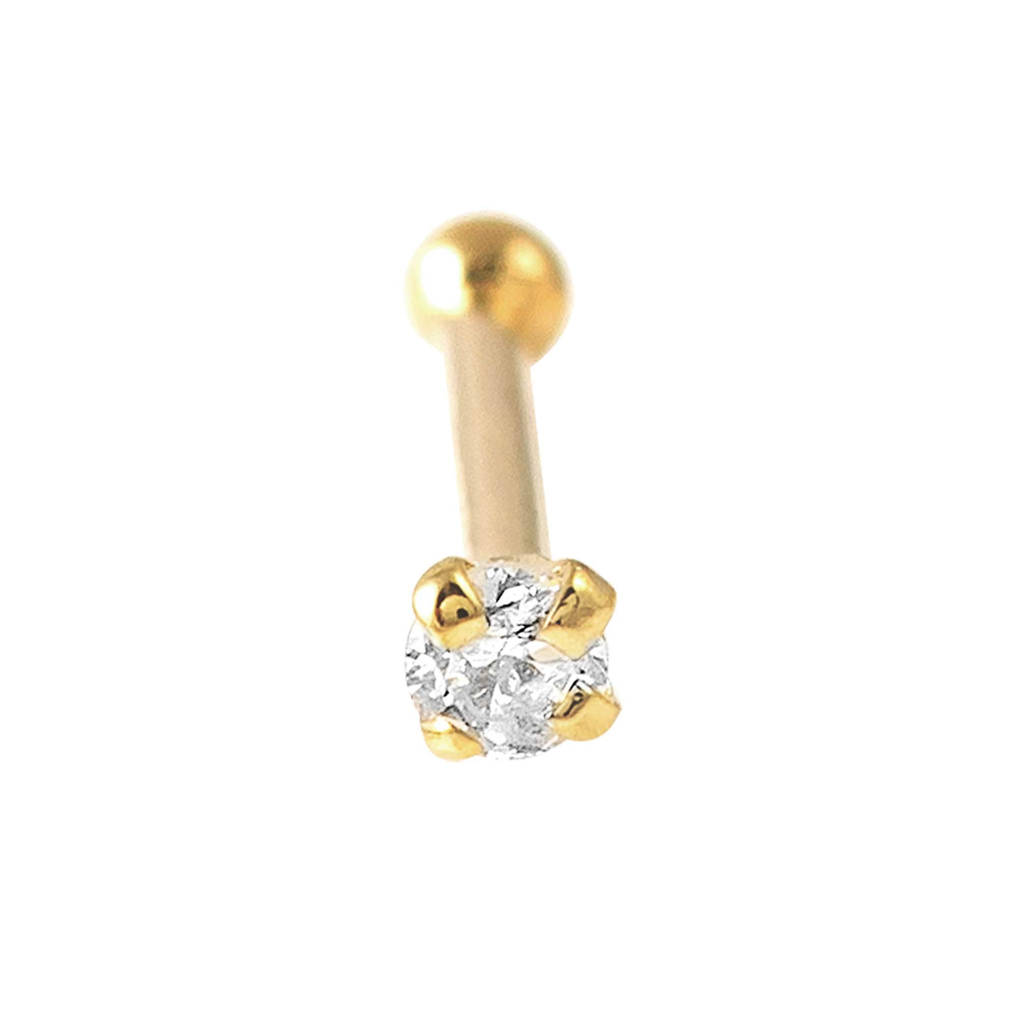 Nose ring with a ball clearance