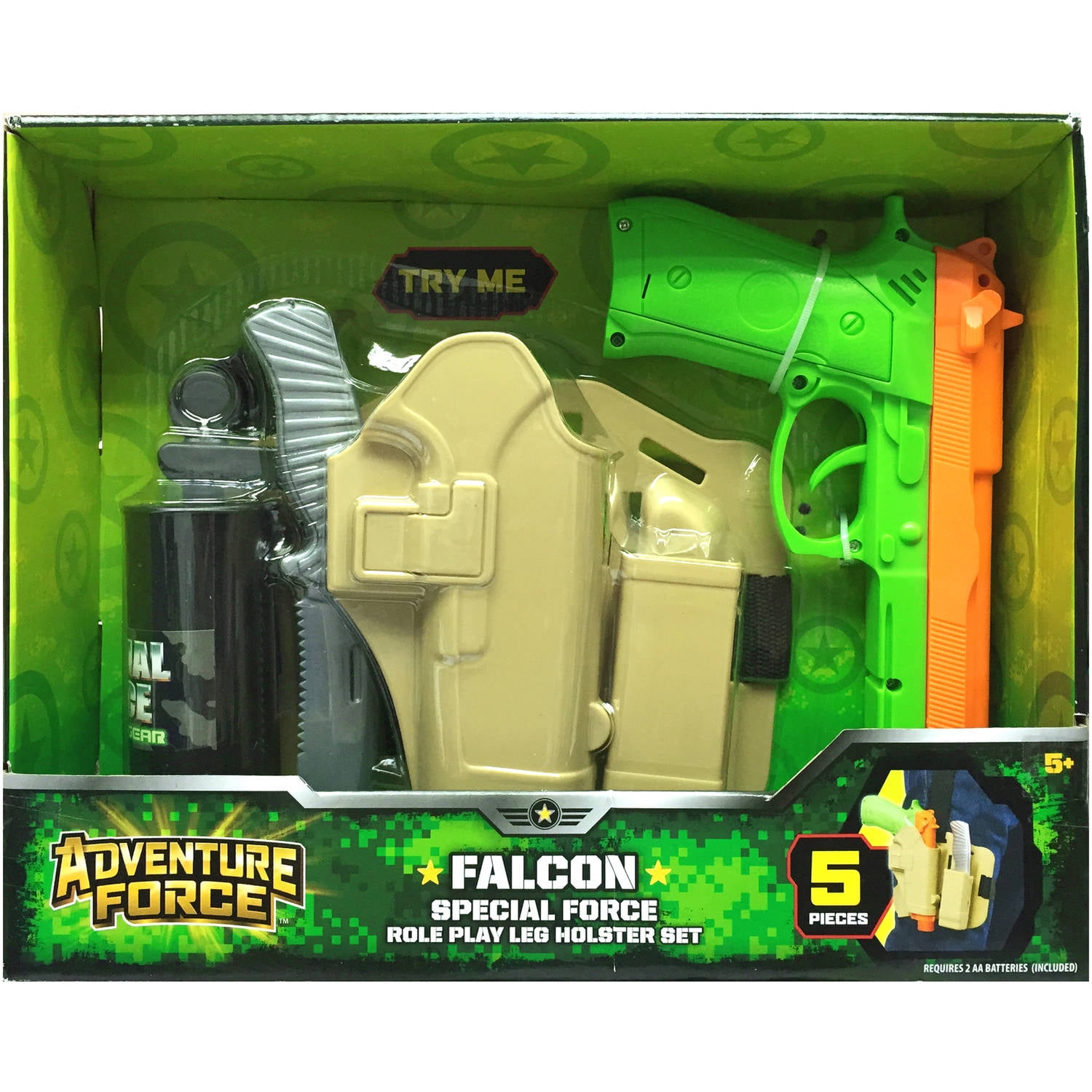 Adventure Force Falcon Special Force Role Play Leg Holster Set, Tan