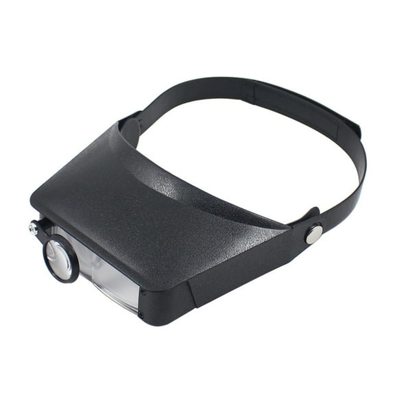 Upgraded Headband Magnifier Head Mounted Magnifier Glass Multiple Adjust for Reading Jewelry Loupes Watch & Electronic