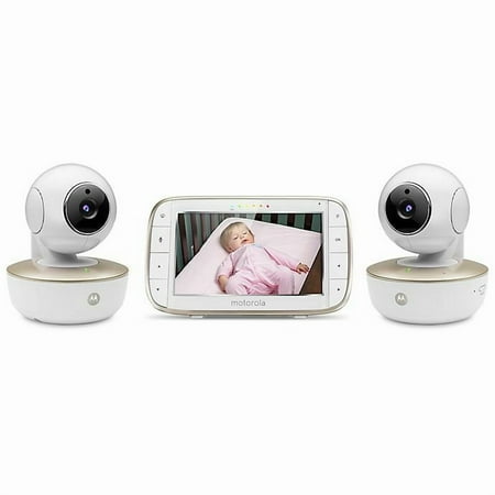 Motorola MBP855CONNECT-2 5" HD Video Baby Monitor with Two Cameras