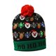thumbnail image 1 of Gorro de Navidad LED Gorro de punto navideño con luces Gorro de Navidad suave Gorro de suéter Gorro para regalos de fiesta de año nuevo Suministros Papá Noel y alces, 1 of 7