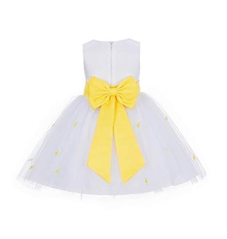 yellow christening dress