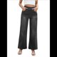 thumbnail image 1 of Pantalones Vaqueros Anchos de Talla Grande para Mujer, Cintura Alta, Adelgazantes, con Múltiples Bolsillos, Rectos, Holgados e Informales. Gris XS, 1 of 10