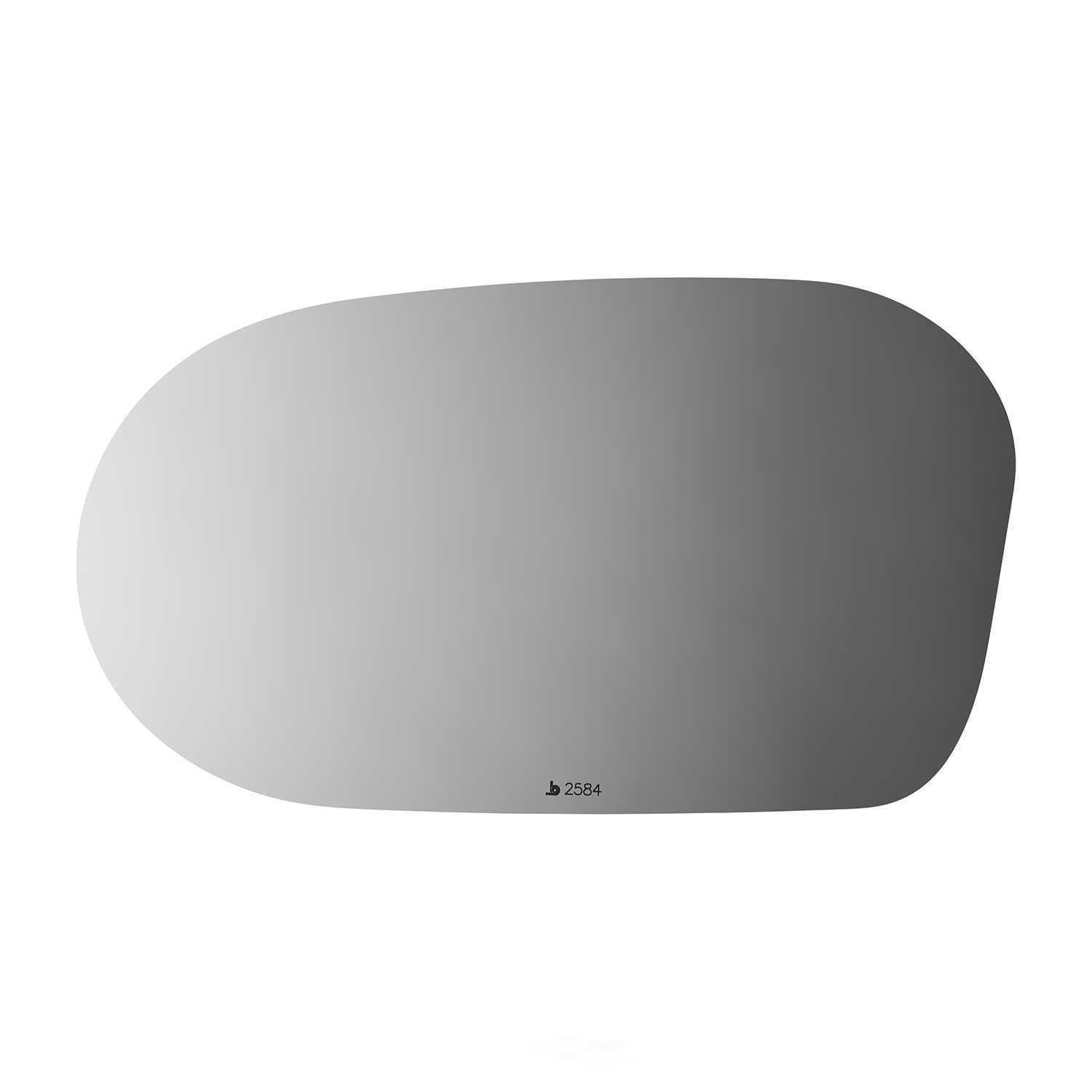 Burco Side View Mirror Replacement Glass - Clear Glass - 2584
