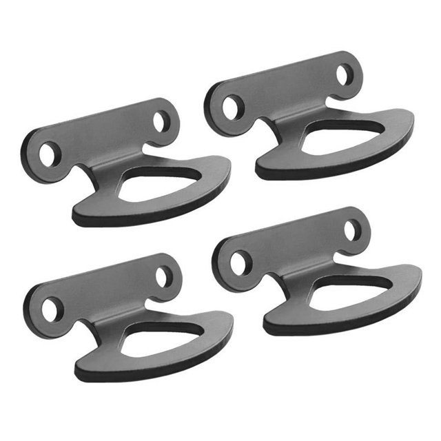LOVEVER 4 Pcs Tie down Anchor for Trailers Hooks Camper Auto Trunk Organizer Car Trucks Black