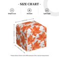 thumbnail image 4 of Gukieu Maple Leaves A Print Leather Tissue Box, PVC Waterproof Velcro Opening and Closing Square Tissue Box Holder, Suitable for Home and Office Decoration, 4 of 7