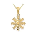 thumbnail image 1 of Pendentif Flocon de Neige en Or Jaune 14K avec Chaîne, 1 of 4