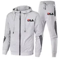 thumbnail image 5 of Primavera y otoño nueva ropa deportiva para hombres conjunto de 2 piezas chaqueta con cremallera pantalones deportivos casuales ropa de marca hombres conjunto de ropa deportiva para correr, 5 of 5