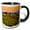 Black/White, variant on 3drose, Italy, Tuscany, Estate Castello Di Verrazzano - Eu16 Rdu0112 - Richard Duval, 11oz Two-tone Green Mug