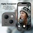 thumbnail image 5 of KONEE Camera Lens Protector Compatible with iphone 14/ 14 Plus, Anti Scratch Tempered Glass Camera Screen Protector, Individual Lens Cover for iPhone 14 / iPhone 14 Plus - Black, 5 of 7