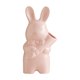 thumbnail image 2 of Jarrón de cerámica con forma de conejito de Pascua | Jarrón de conejo de mano para arreglos florales | Decoración primaveral para el hogar y centro de mesa en rosa o blanco, 2 of 6