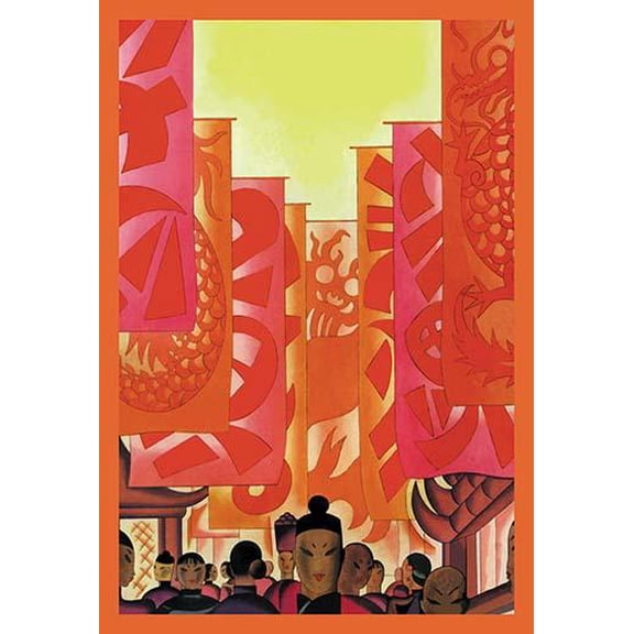 Old China- Fine Art Canvas Print (20" x 30")