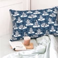 thumbnail image 4 of Fuzoiu Snow Penguin Print Fuzzy Pillowcases, Super Soft Pillow Case Cover with Zipper for Bedroom, Sofa, Couch,Cozy Pillow Shams for All Seasons-16"x24", 4 of 6