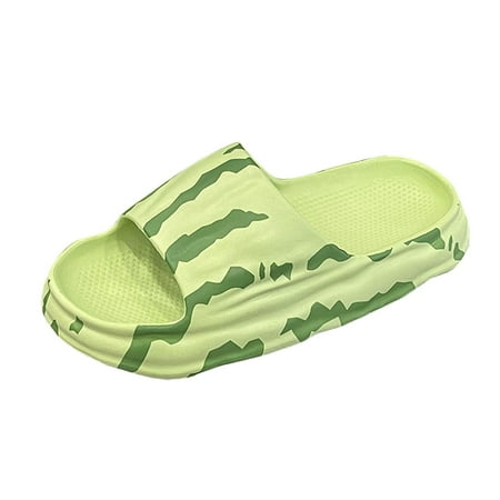 

Qufokar Slippers For Men Indoor Men Slip On Slippers Mens Shoes Summer Indoor Non Slip Bathroom Slippers Quick Drying Watermelon Pattern Tiger Pattern Slippers