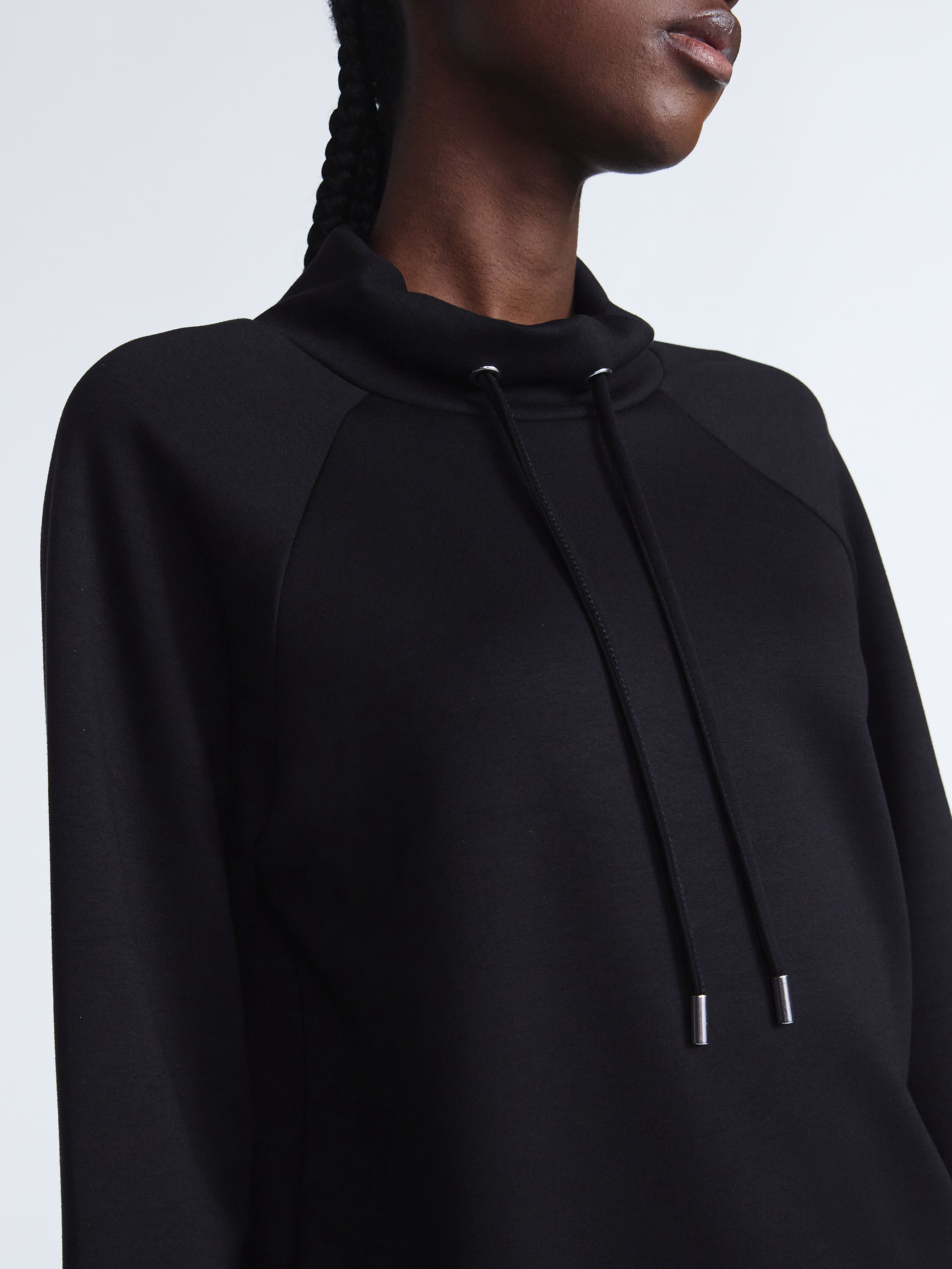 Scoop Women's and Women's Plus New Scubaknit Funnel Neck Sweatshirt, Sizes XS-4X