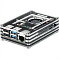 thumbnail image 4 of 52Pi Acrylic Case for Raspberry Pi 4 Model B, Raspberry Pi Case with Cooling Fan Raspberry Pi Heatsinks for Raspberry Pi 4 Model B(Only for Pi 4) (Black and Clear), 4 of 6
