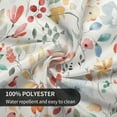 thumbnail image 5 of Spring Floral Tablecloth Round 60 Inch,Watercolor Flower Table Cloth,Wrinkle Stain Resistance Summer Colorful Leaves Table Covers for Kitchen Dining,Rustic Small Tablecloth for Parties Picnic, 5 of 6