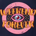 thumbnail image 3 of CafePress - Retro 80S Weekend Forever Long Sleeve T Shirt - Mens Hooded Shirt, 3 of 3