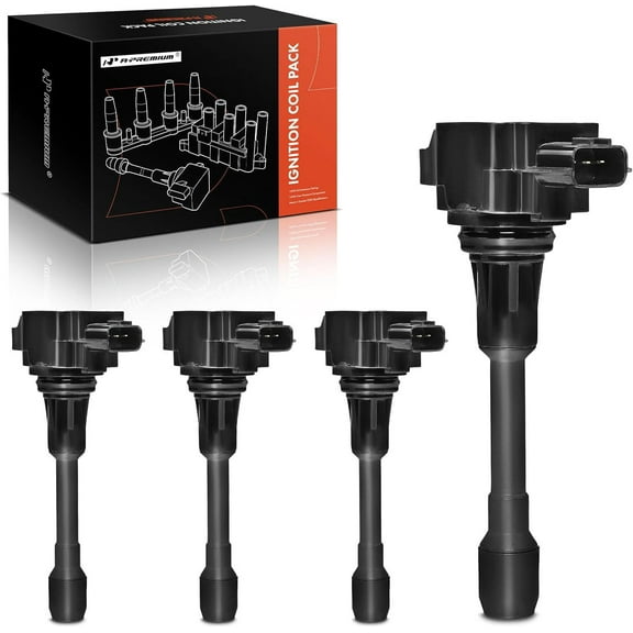 A-Premium Ignition Coils Pack Replacement for Nissan Altima Rogue Sentra Tiida Versa X-Trail FX50 M56 4-PC Set Fits select: 2015 NISSAN ROGUE SELECT, 2009-2014 NISSAN CUBE