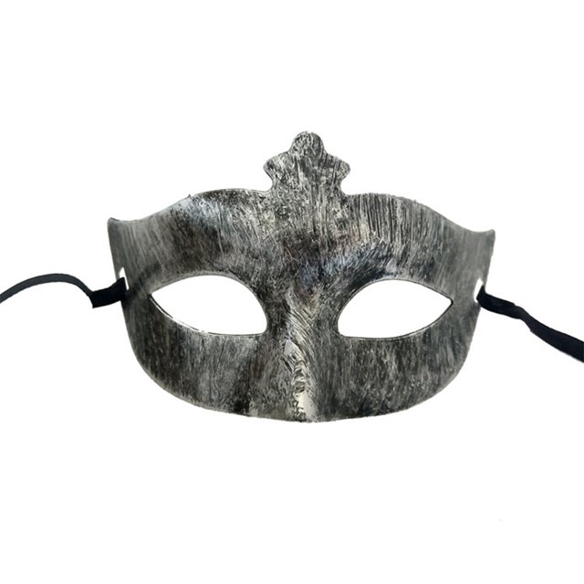 Sonducket Envolturas de media cara Máscara noble antigua Disfraces de disfraces de personalidad Mardi Gras Cubiertas de fiesta de baile veneciano Ropa, zapatos y accesorios Miscelánea plata antigua Sonducket AP010205-02B