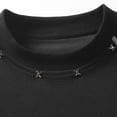 thumbnail image 3 of TKKCS Mens Crew Neck T-Shirts- Regular Fit Summer Contrast Stitching Casual Daily Wear Stretch Short Sleeve Tees Black Size 2XL, 3 of 8
