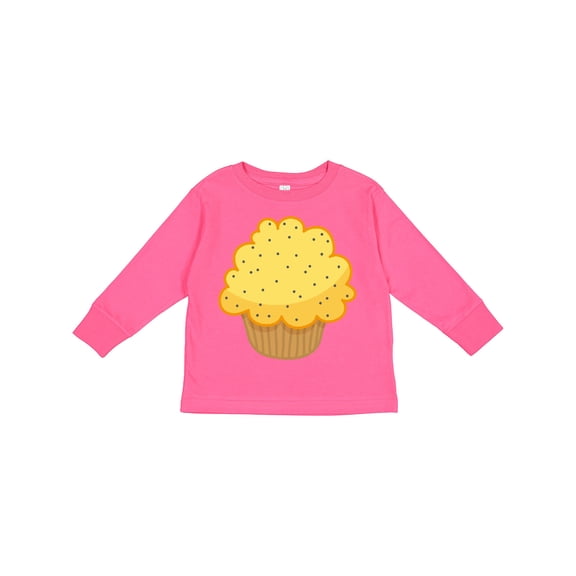 Inktastic Lemon Poppyseed Muffin Boys or Girls Long Sleeve Toddler T-Shirt