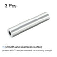 thumbnail image 3 of Uxcell 20mm OD 10mm Inner Dia 100mm Length 6063 Aluminum Round Tube 3 Pack, 3 of 5