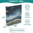thumbnail image 5 of WOBOGO Night Sky over The Sea File Folders Extra Large Capacity to Hold 200 Sheets of Documents Hard Shell Ring Binder for School Home Office, 5 of 10