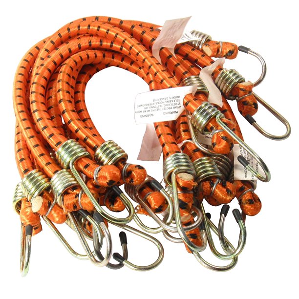 Heavy Duty 18" x 1/2" Dia Thick Bungee Cords Tie Down Cord Strap (10Pc