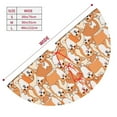 thumbnail image 3 of Yiaed Corgi Animal Print Christmas Tree Skirt , Tree SkirtsTree Mat for Christmas Winter Holiday Indoor Decorations-48", 3 of 7