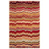 Red, variant on SAFAVIEH Wyndham Joanna Chevron Wool Area Rug, Red/Multi, 4' x 6'