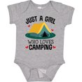 thumbnail image 3 of Inktastic Just a Girl Who Loves Camping Girls Baby Bodysuit, 3 of 5