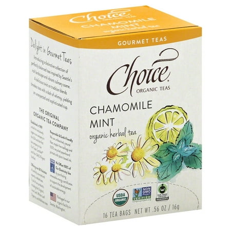 Choice Organic Teas thés bio Haute gastronomie, Camomille Menthe, 16 Bg