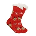 thumbnail image 3 of OJJCXA Womens Socks Breathable Casual Fleece Knit Thick Warm Striped Indoor Holiday Christmas Slipper Socks, 3 of 4