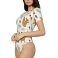 thumbnail image 2 of Naloa Squirrel And Leaves Women's Short-Sleeved Onesie, One-Piece Swimsuit for Parties, dates, clubs - XX-Large, 2 of 9
