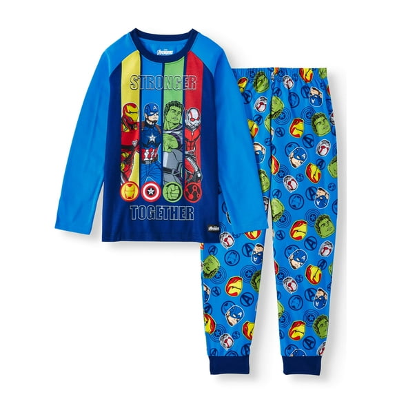 Avengers 2-Piece Long Sleeve Long Pant Pajama Set (Little Boy & Big Boy)