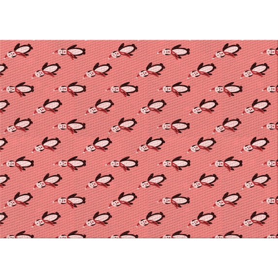 Ahgly Company Machine Washable Indoor Rectangle Transitional Grapefruit Red Area Rugs, 2' x 4'